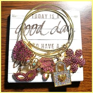 Pink & Purple Bangle Set